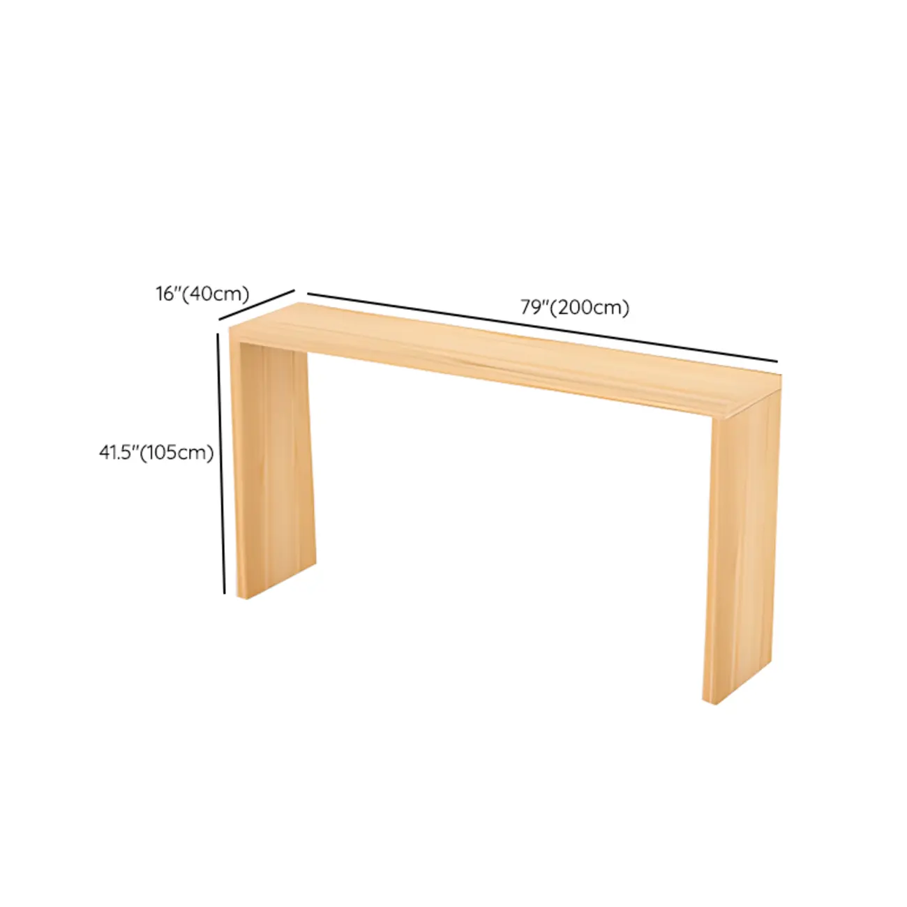 Scandinavian Solid Wood Pub Table Rectangle 4 Seats Image - 20 | homeyfad
