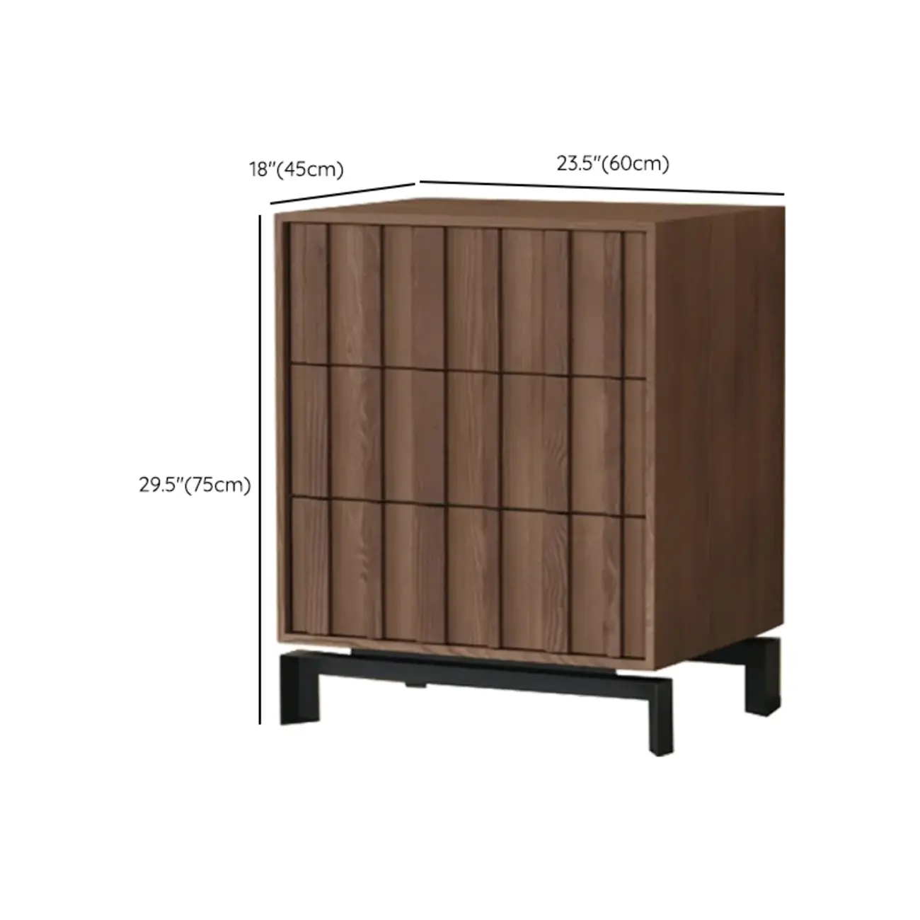 Mid-Century Modern Brown Wooden Waved Utility Storage Cabinet Image - 31 | homeyfad