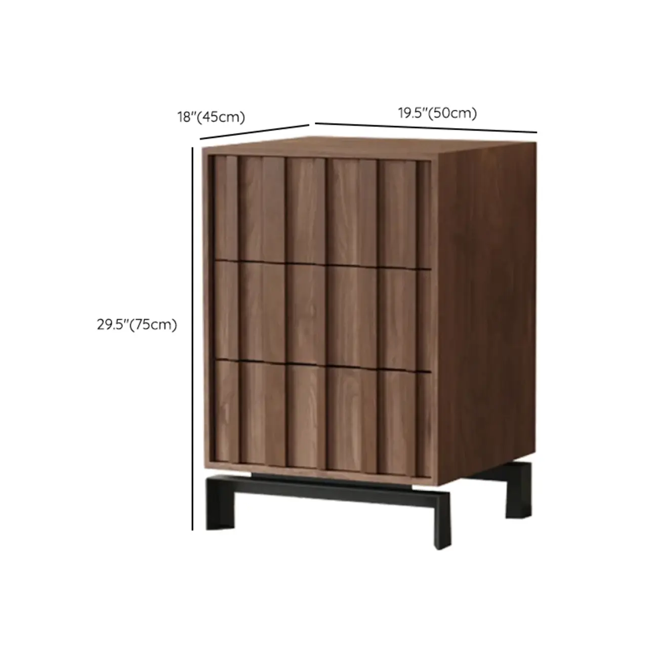 Mid-Century Modern Brown Wooden Waved Utility Storage Cabinet Image - 40 | homeyfad