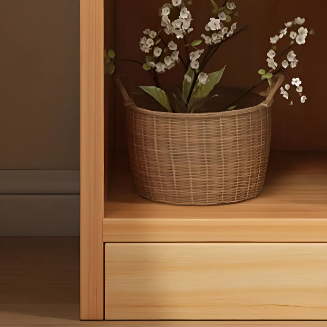 Scandinavian Oak Rectangle 5-Shelf Wood Bookcase Image - 7 | homeyfad