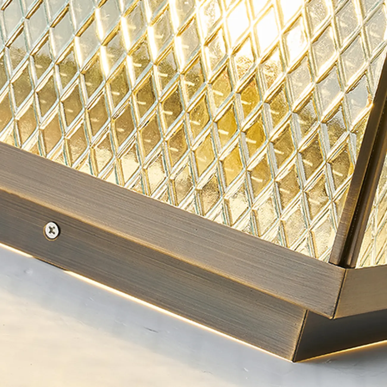 Modern Square Ribbing Glass Solar Post Cap Light Image - 10 | homeyfad