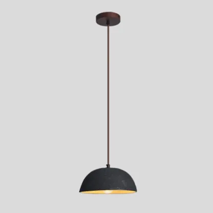Rustic Ceramic Dome Kitchen Pendant Lighting Adjustable Height Image - 4