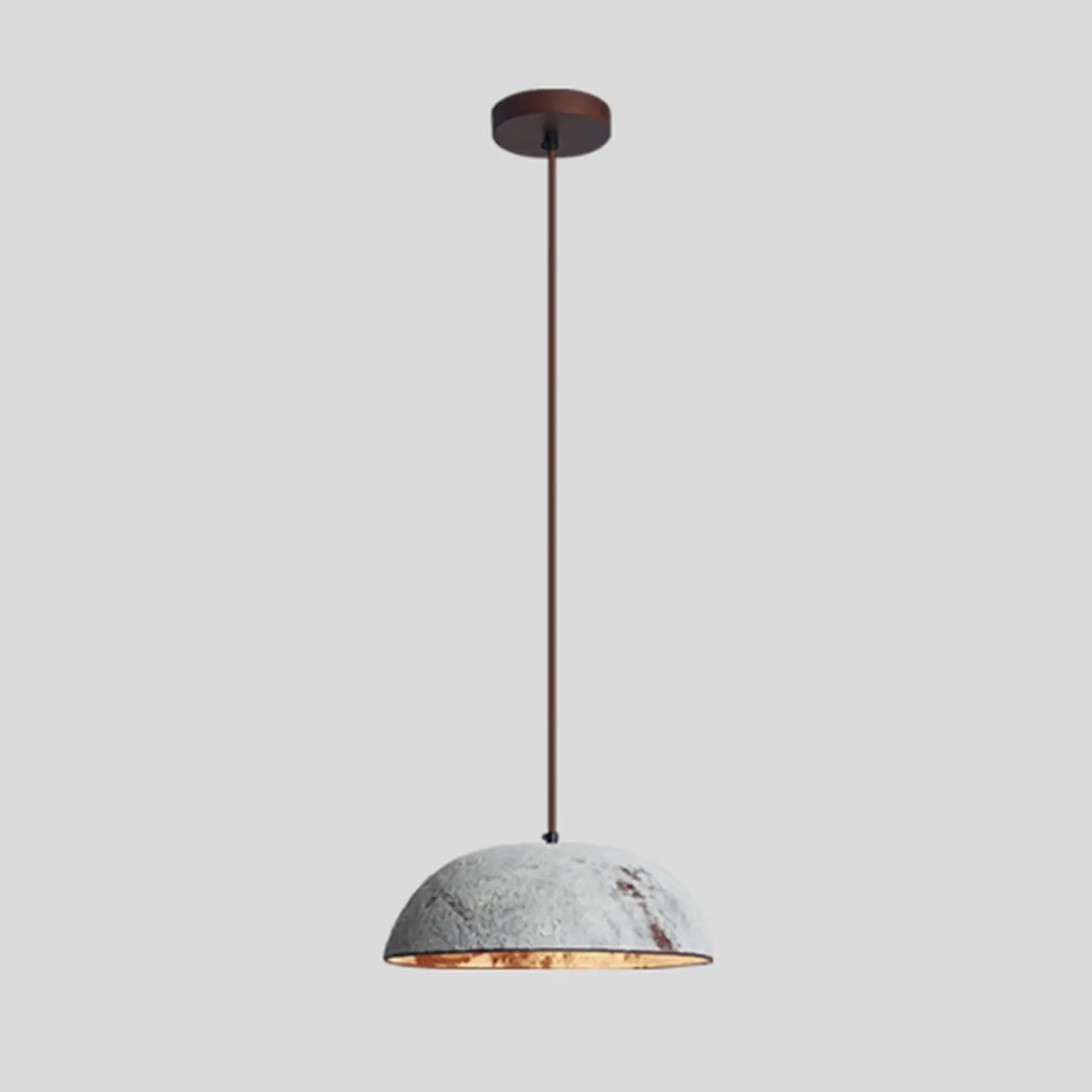 Rustic Ceramic Dome Kitchen Pendant Lighting Adjustable Height Image - 5 | homeyfad