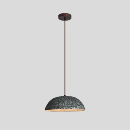 Rustic Ceramic Dome Kitchen Pendant Lighting Adjustable Height Image - 6