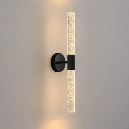 Modern 2-Light Acrylic Dreamy Cylinder Wall Sconce Image - 6