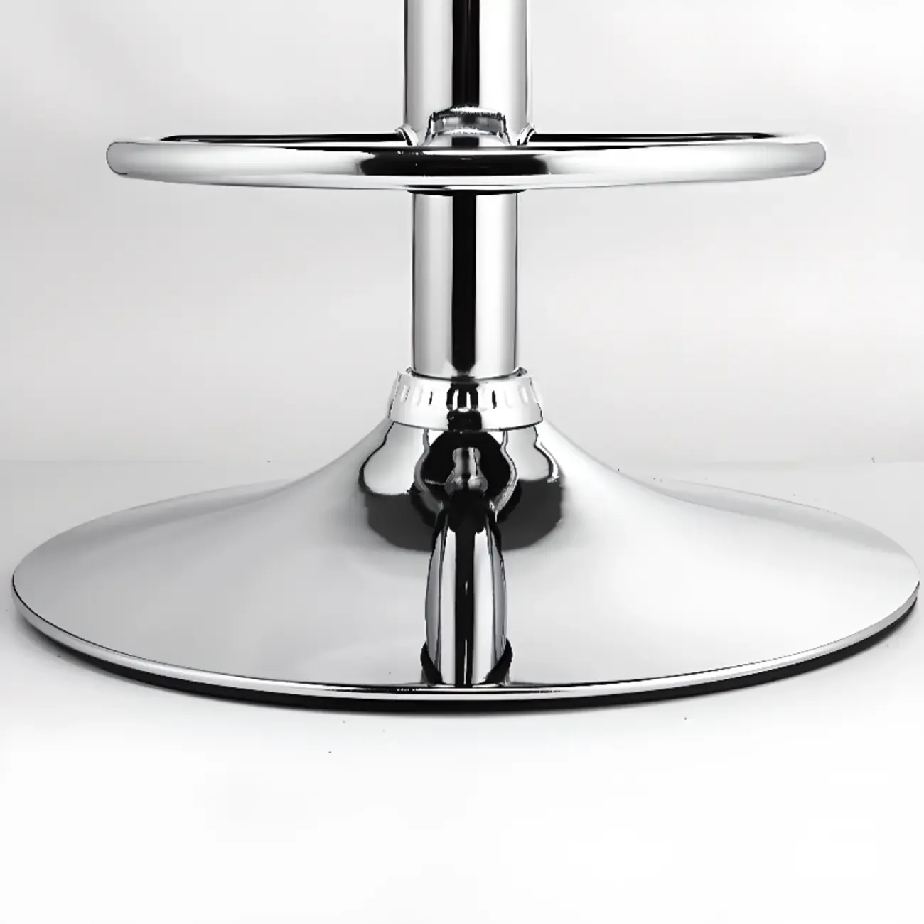 Modern Leather Swivel Adjustable Bar Stools  Image - 9