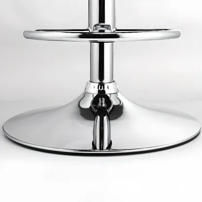 Modern Leather Swivel Adjustable Bar Stools  Image - 9