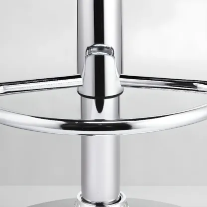 Modern Leather Swivel Adjustable Bar Stools  Image - 10
