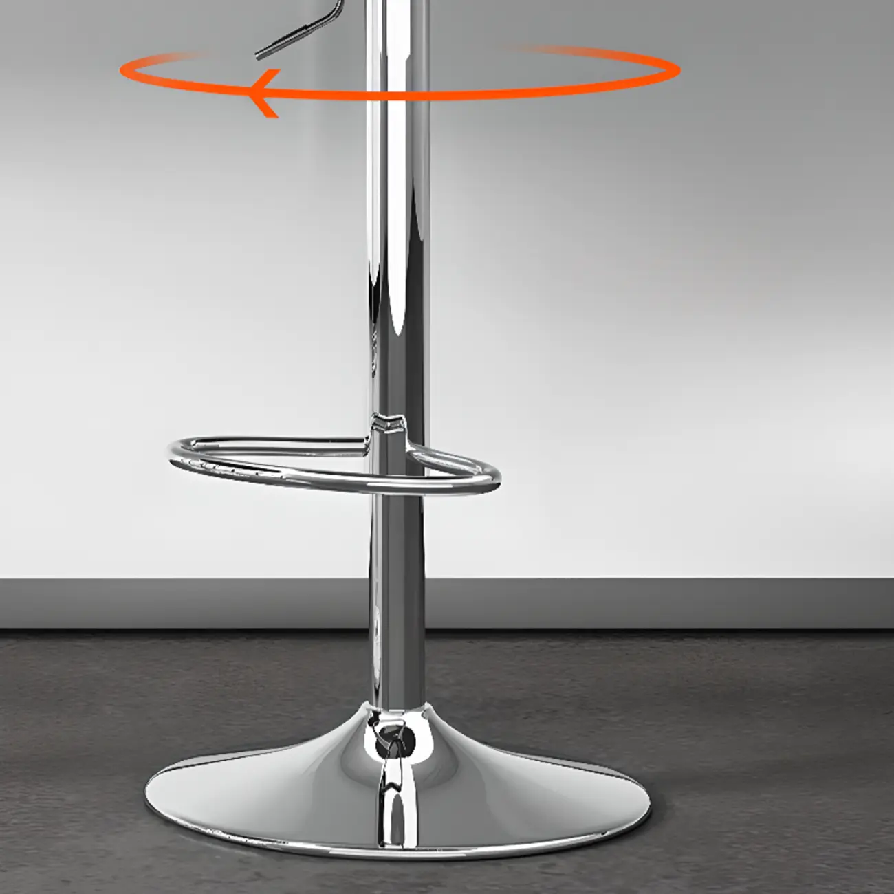 Modern Leather Swivel Adjustable Bar Stools  Image - 11 | homeyfad