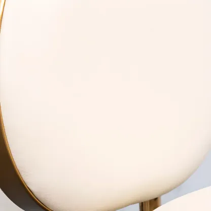 Modern 4-Leg Metal Faux Leather Upholstered Bar Stools Image - 5