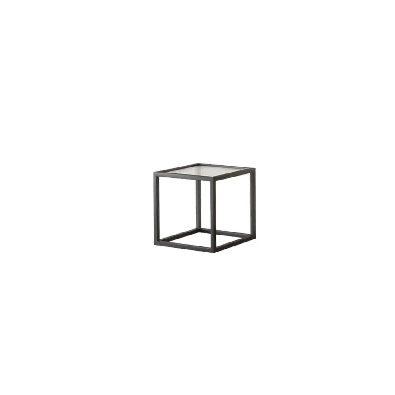 Modern Cube Open Metal Frame Black Bookcase Image - 8