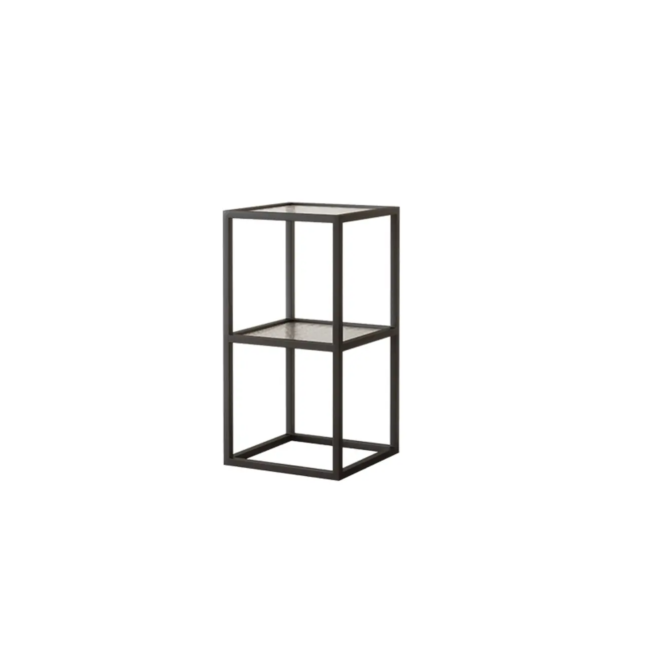 Modern Cube Open Metal Frame Black Bookcase Image - 10 | homeyfad