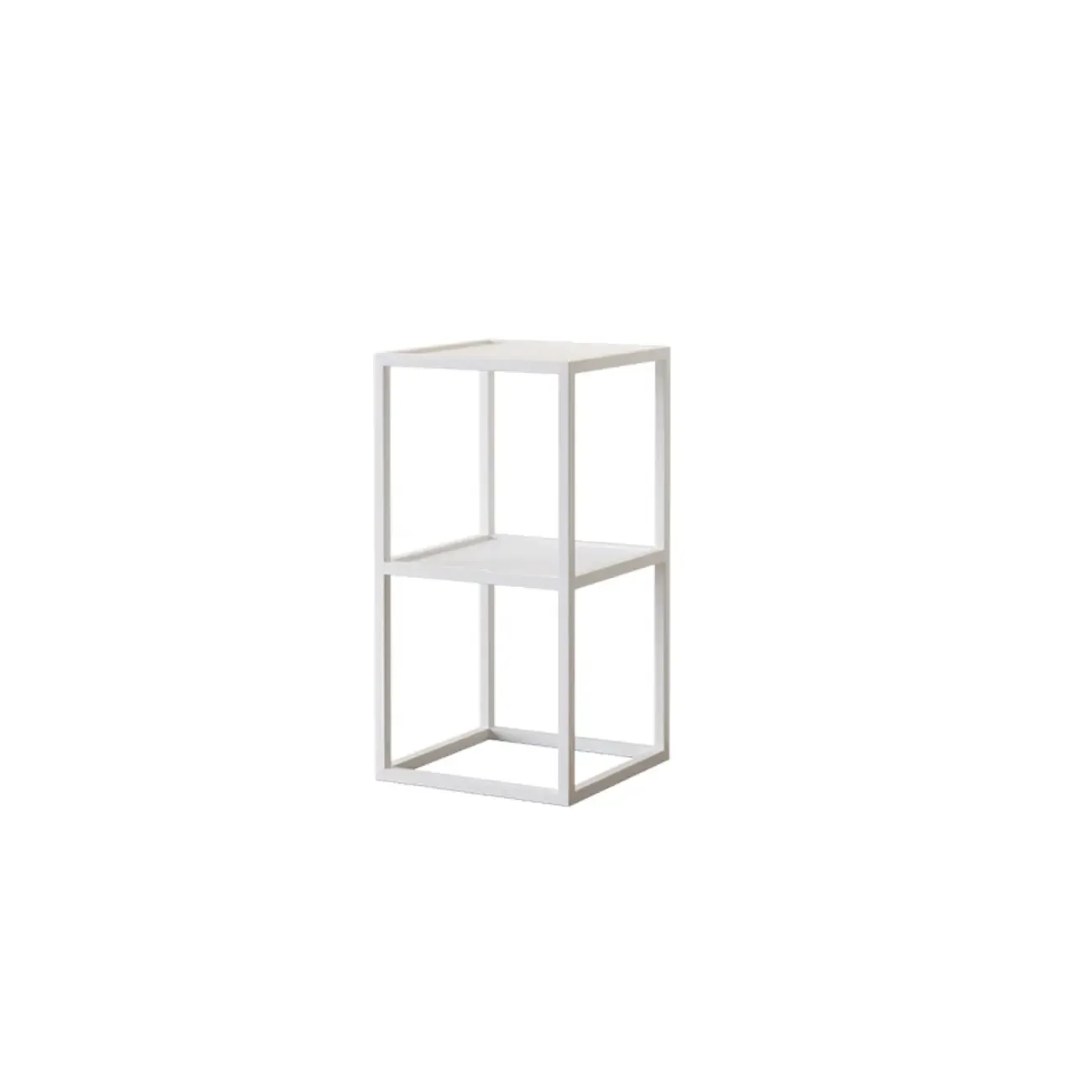 Modern Cube Open Metal Frame Black Bookcase Image - 11