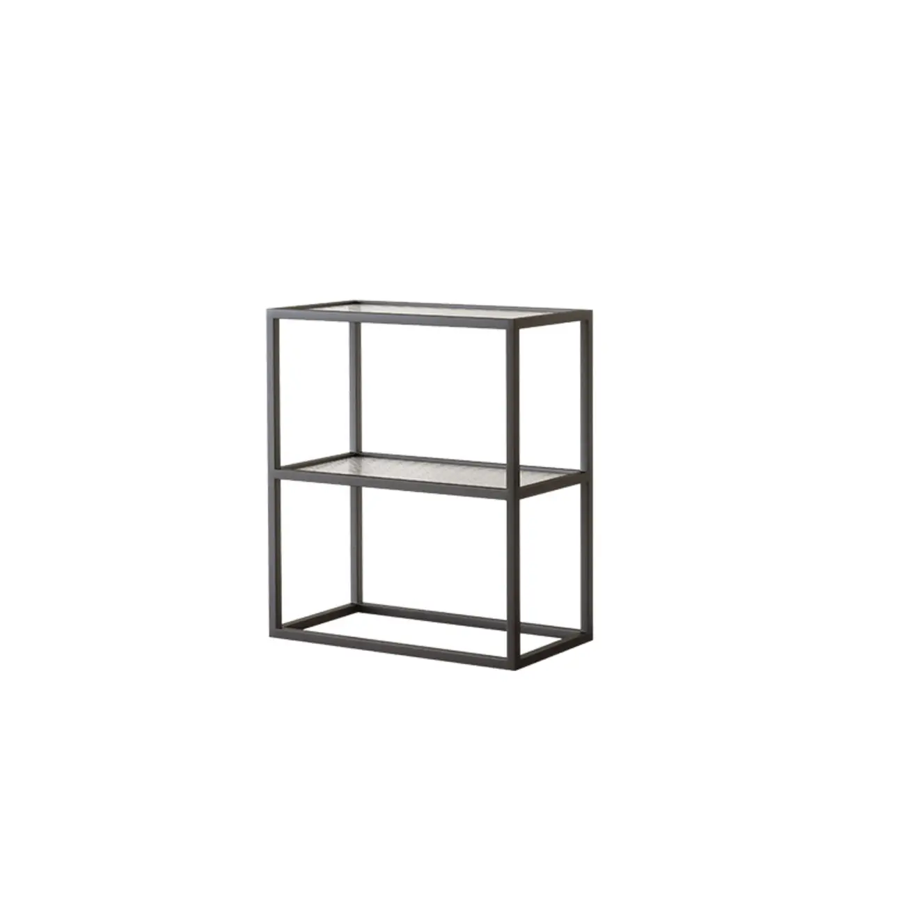 Modern Cube Open Metal Frame Black Bookcase Image - 12 | homeyfad