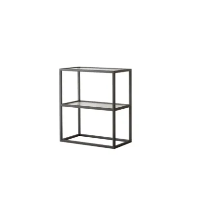 Modern Cube Open Metal Frame Black Bookcase Image - 12