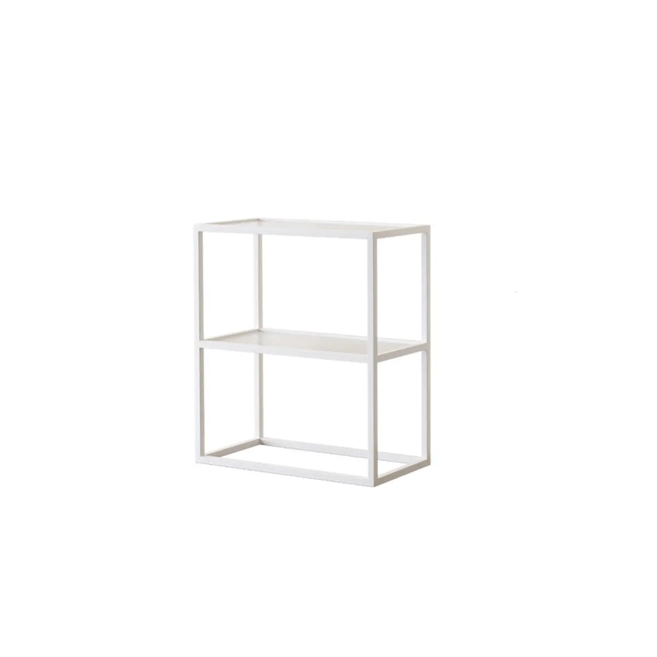 Modern Cube Open Metal Frame Black Bookcase Image - 13 | homeyfad