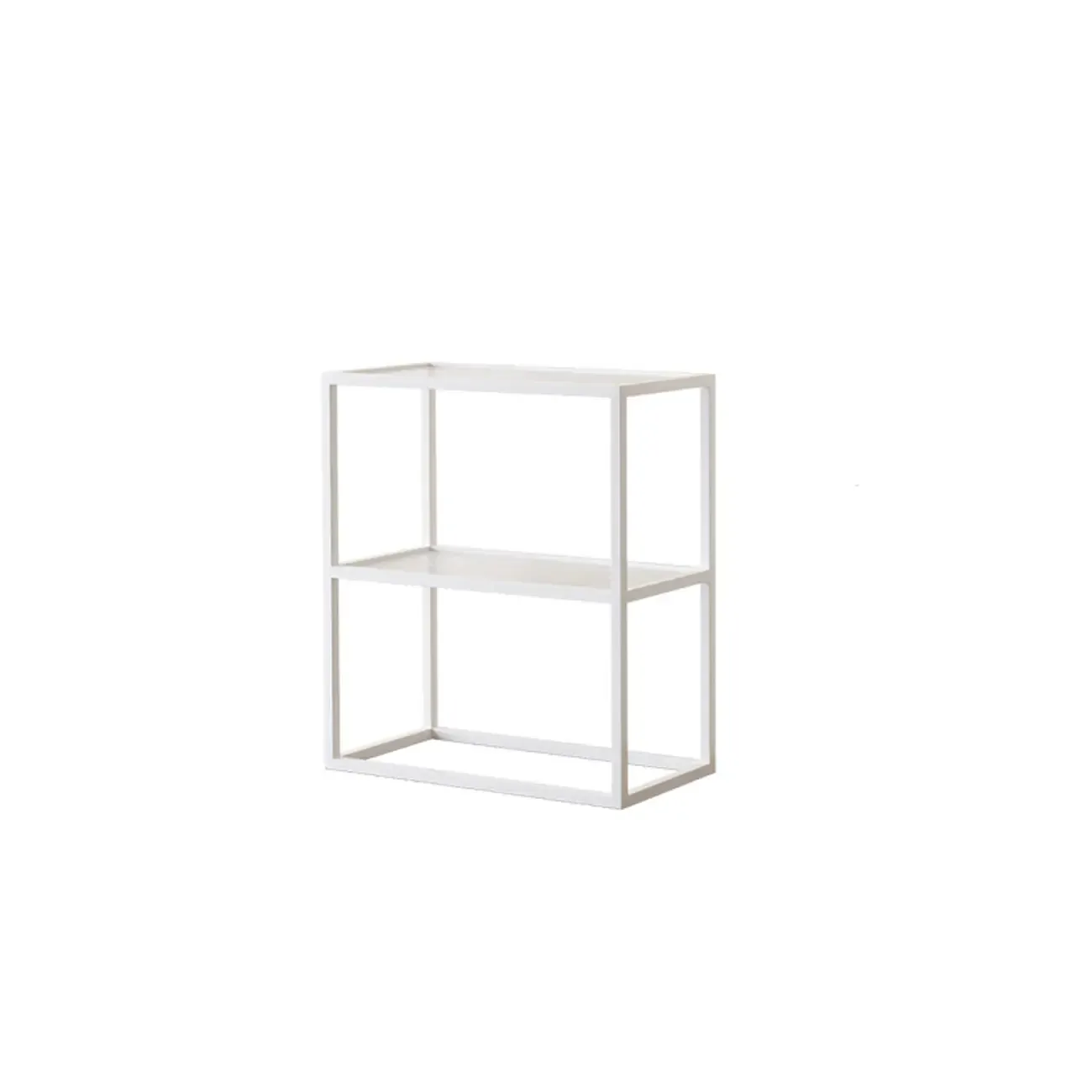 Modern Cube Open Metal Frame Black Bookcase Image - 13