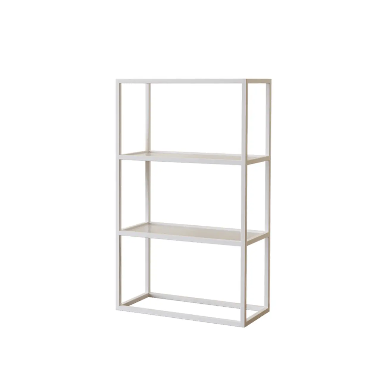 Modern Cube Open Metal Frame Black Bookcase Image - 15 | homeyfad