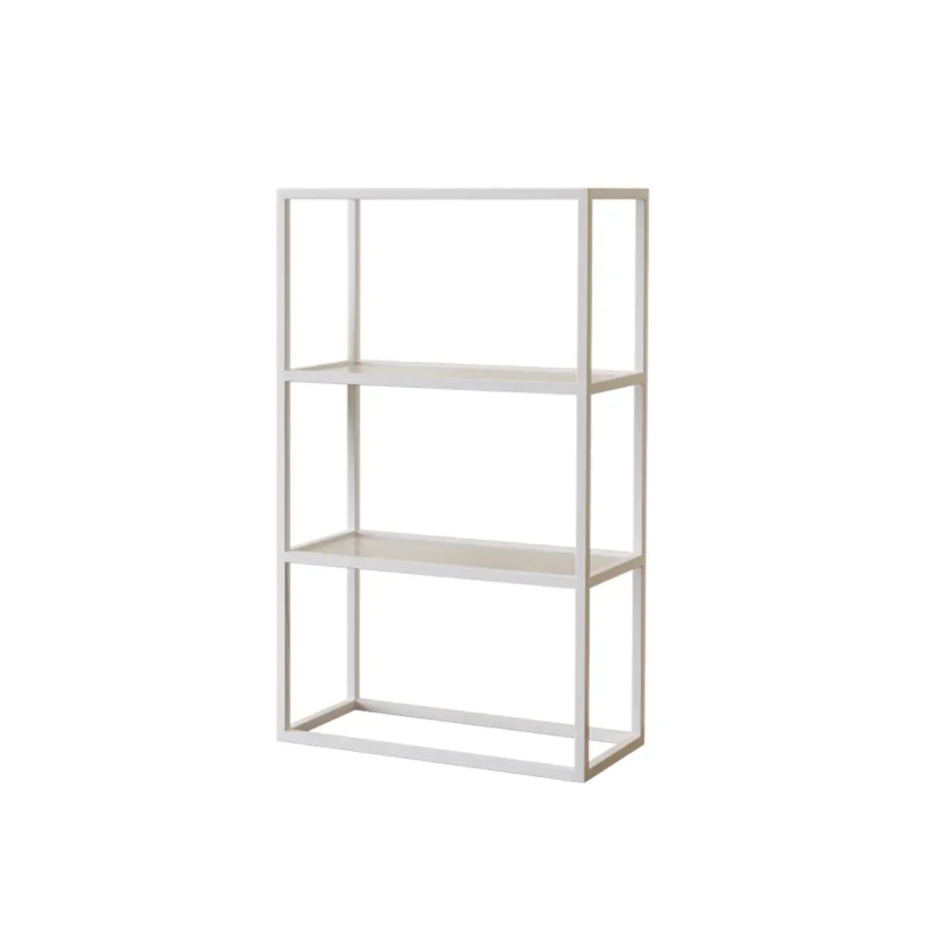 Modern Cube Open Metal Frame Black Bookcase Image - 15