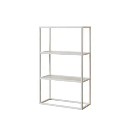 Modern Cube Open Metal Frame Black Bookcase Image - 15