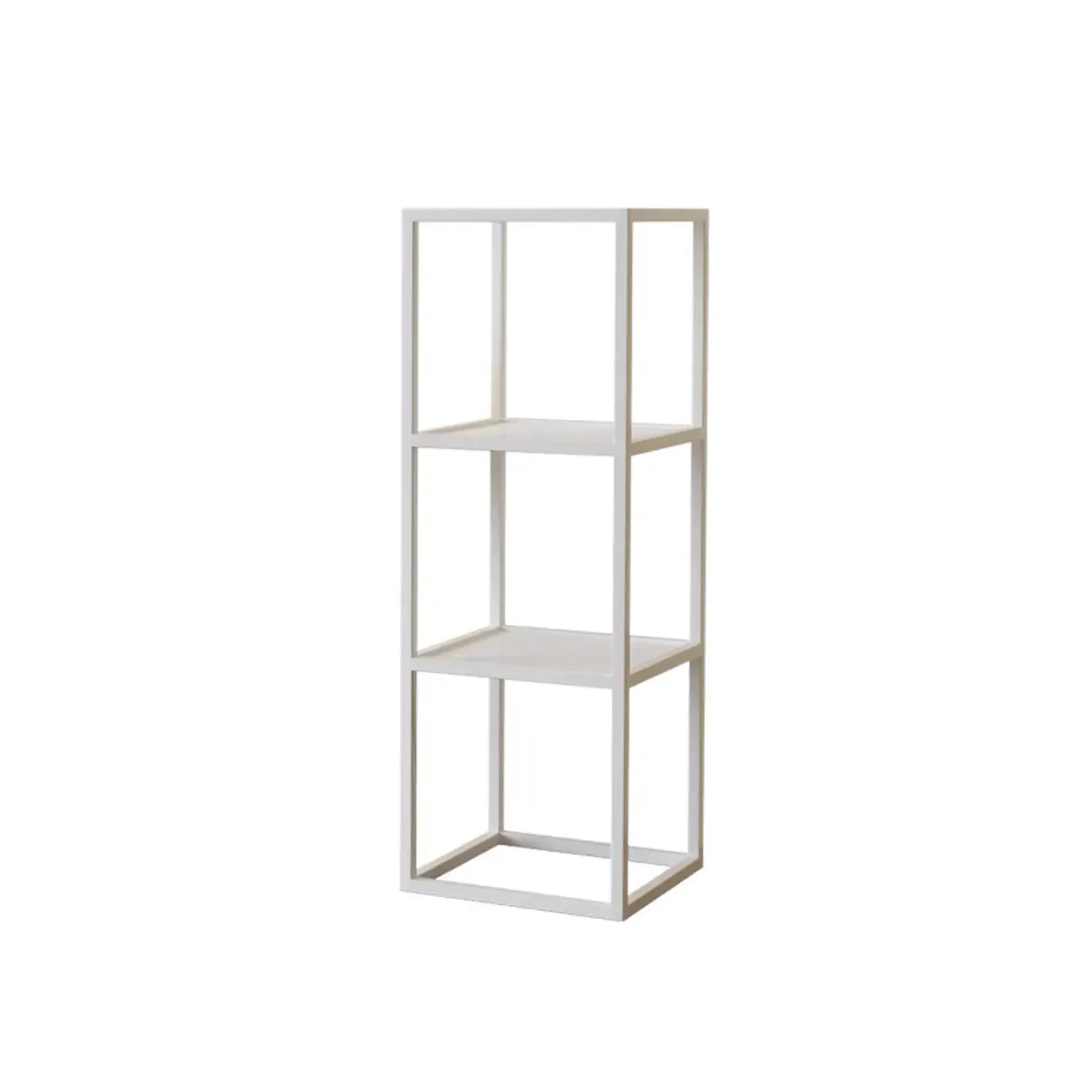 Modern Cube Open Metal Frame Black Bookcase Image - 17