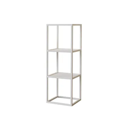 Modern Cube Open Metal Frame Black Bookcase Image - 17