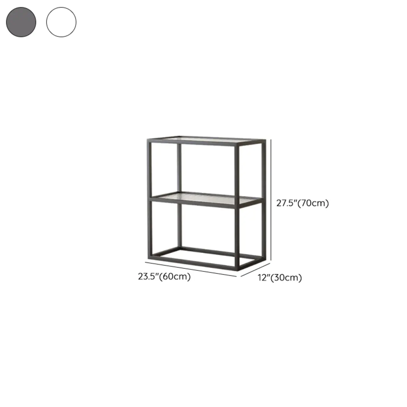 Modern Cube Open Metal Frame Black Bookcase Image - 22 | homeyfad
