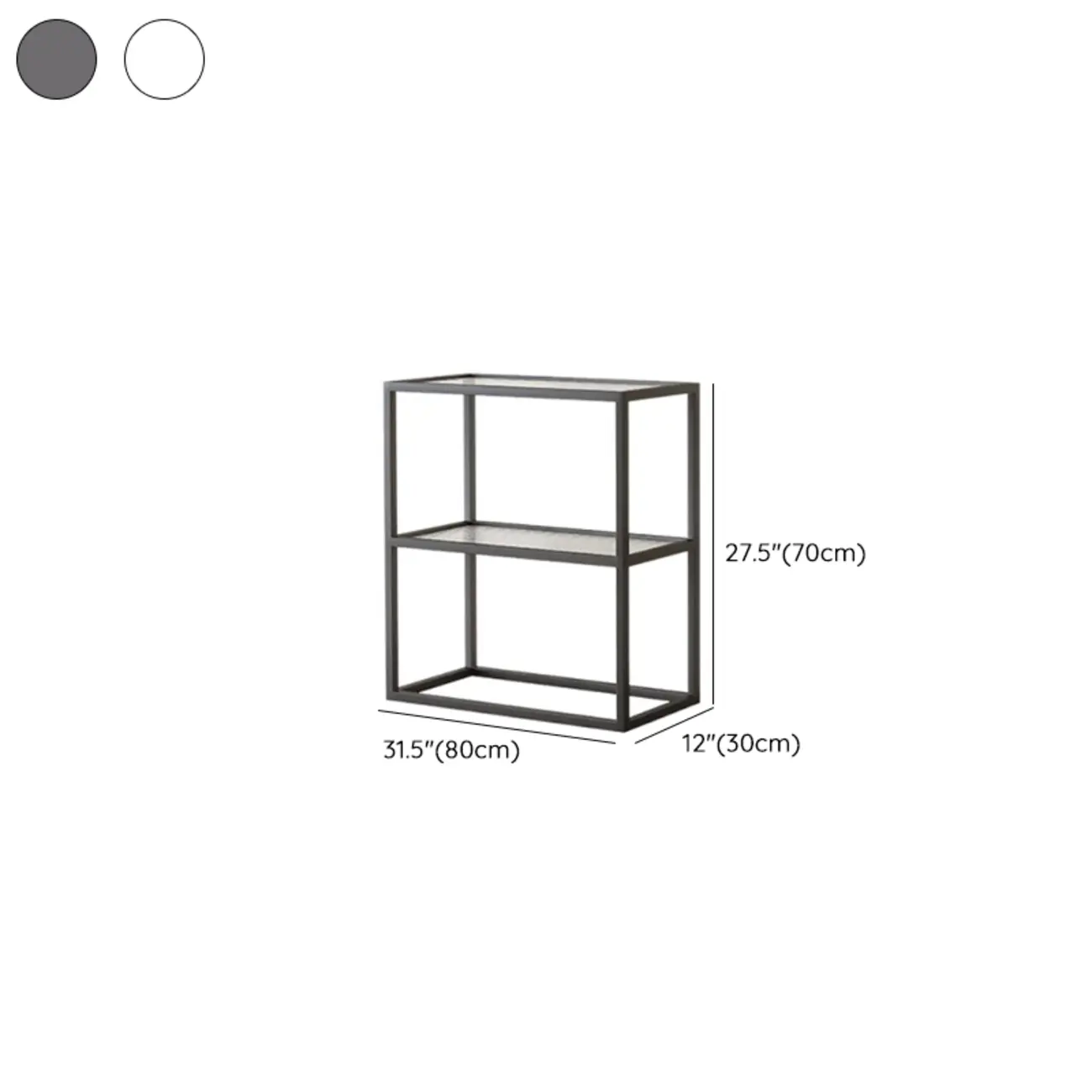 Modern Cube Open Metal Frame Black Bookcase Image - 24 | homeyfad