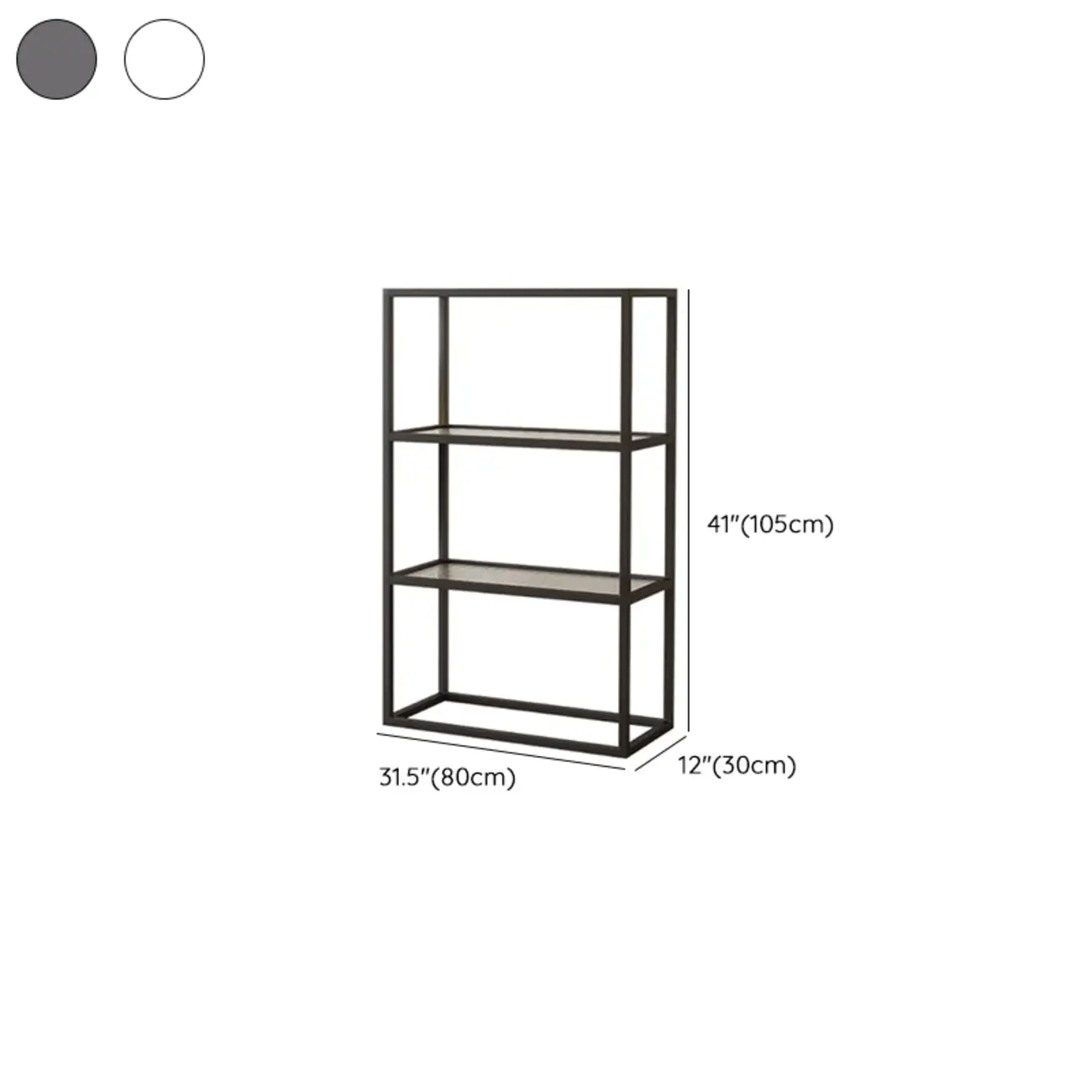 Modern Cube Open Metal Frame Black Bookcase Image - 25 | homeyfad
