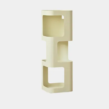 Spatial Art Decorative Black Metal Corner Bookcase Image - 9