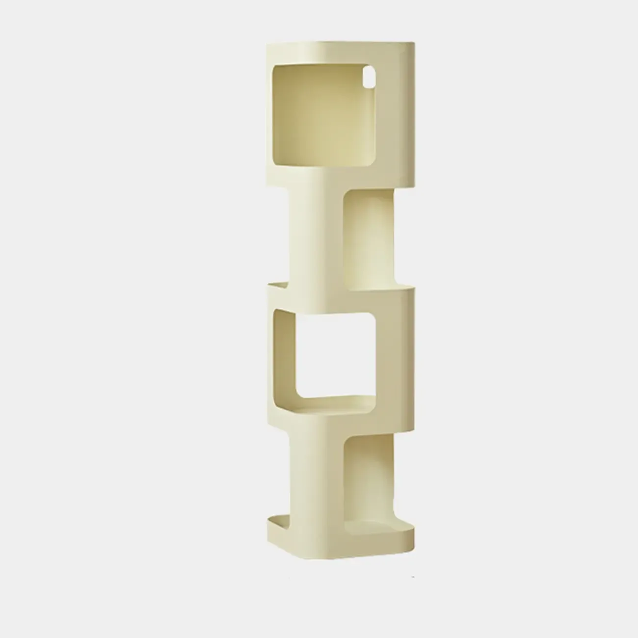 Spatial Art Decorative Black Metal Corner Bookcase Image - 11