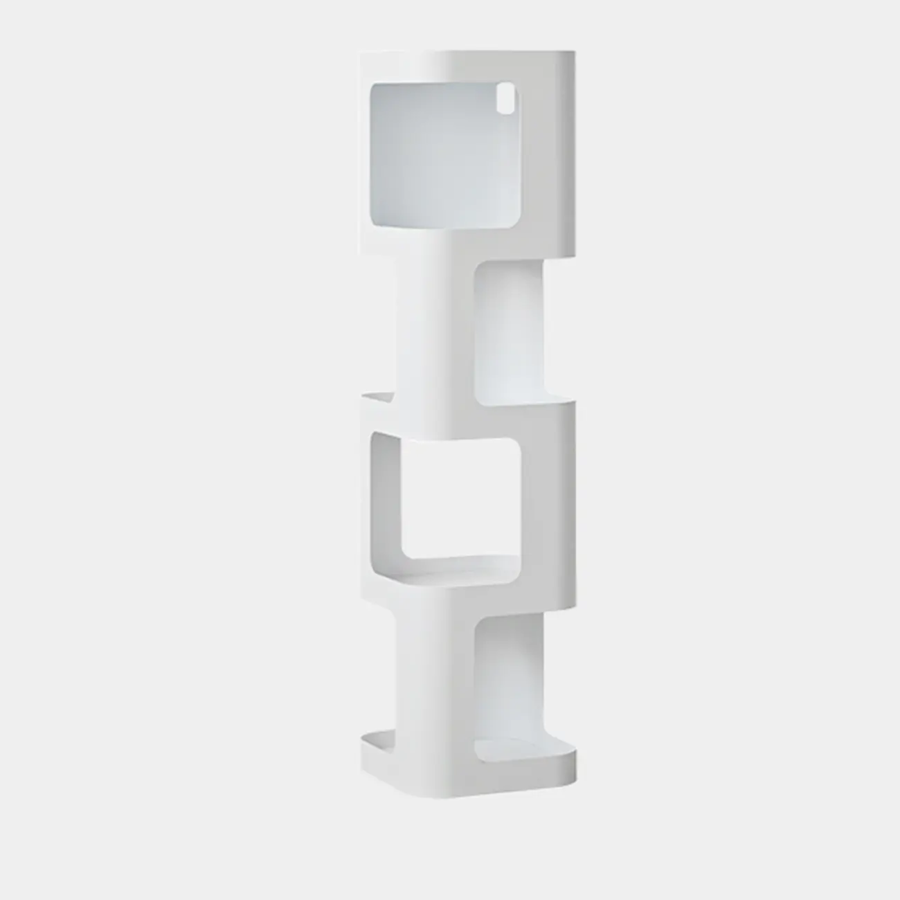 Spatial Art Decorative Black Metal Corner Bookcase Image - 17 | homeyfad