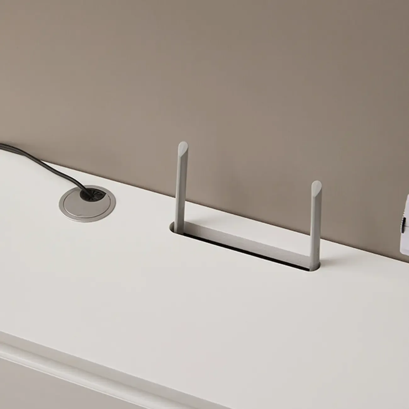 Modern Wooden Wall-mounted TV Stand for Living Room Image - 13