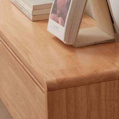 Modern Wooden Wall-mounted TV Stand for Living Room Image - 17