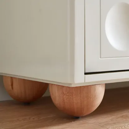 Elegant Stone Rectangular TV Stand with Shelves for Living Room Image - 10