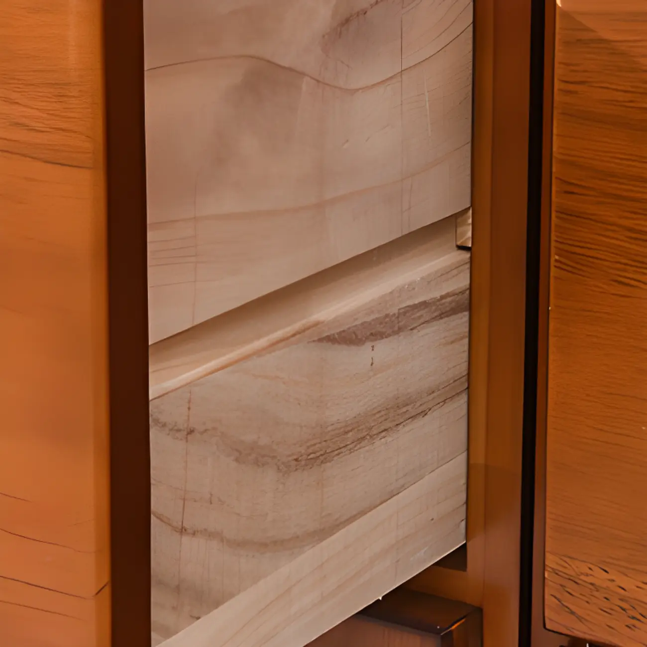 Nordic Tall Beige Solid Wood Shoe Cabinet for Entryway Image - 17 | homeyfad