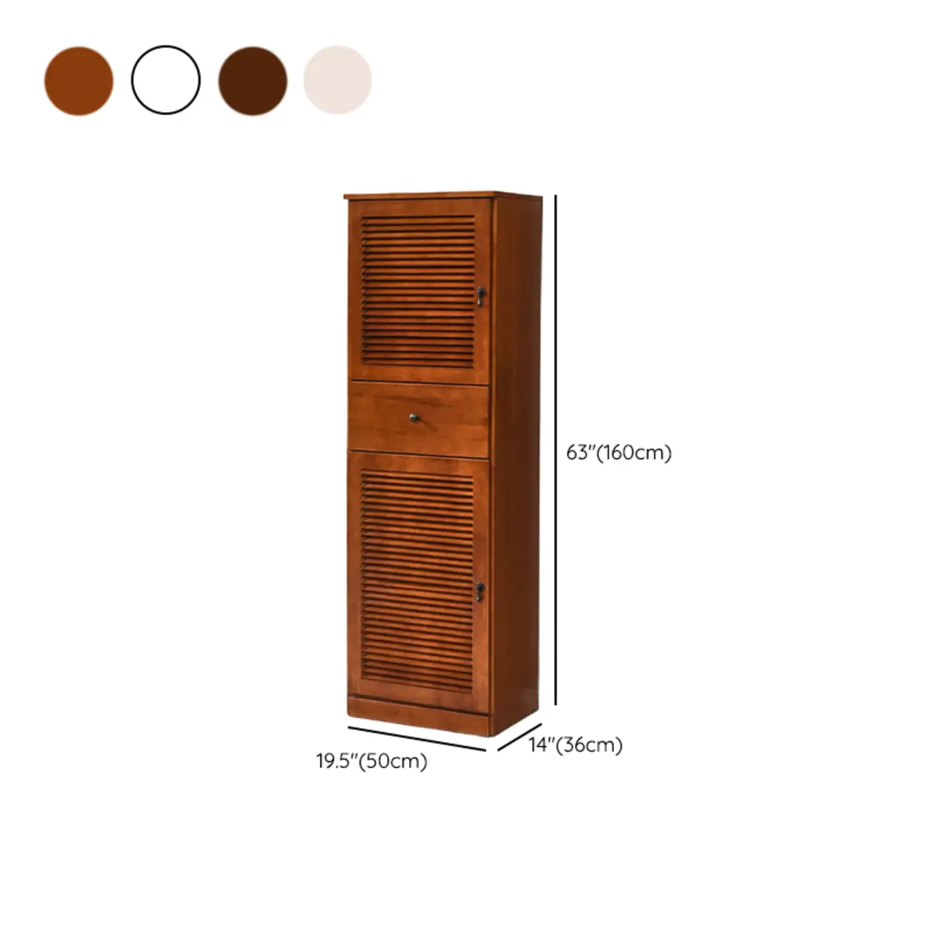 Nordic Tall Beige Solid Wood Shoe Cabinet for Entryway #size | homeyfad