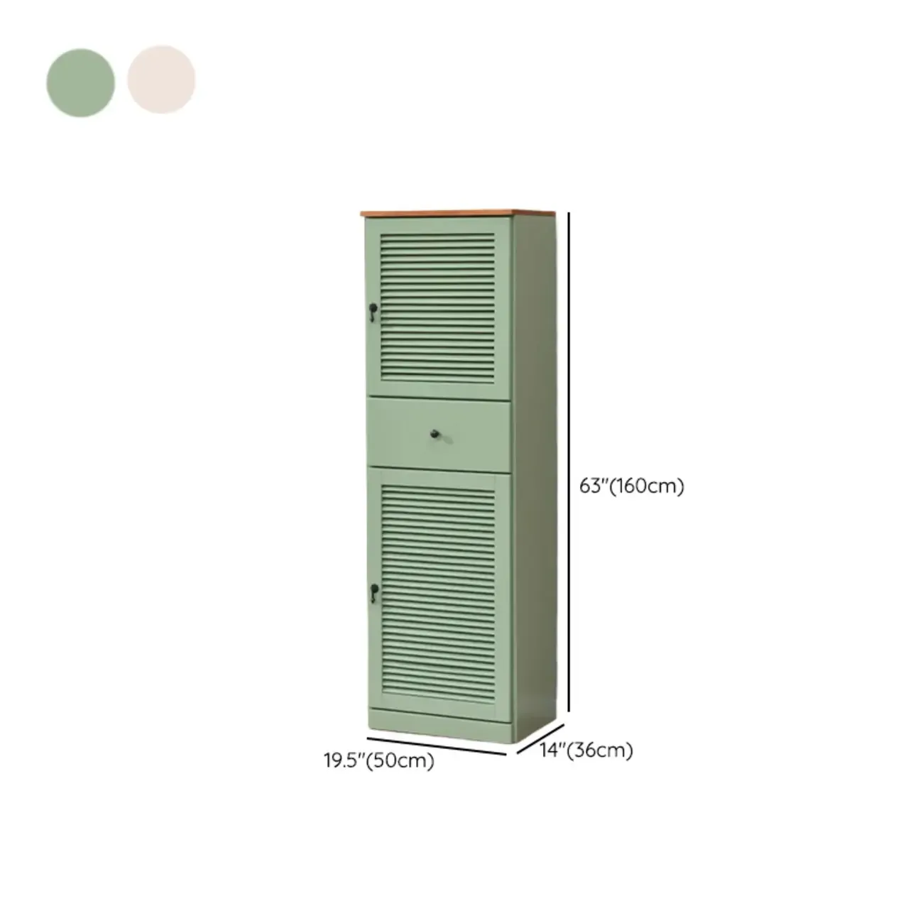 Nordic Tall Beige Solid Wood Shoe Cabinet for Entryway Image - 26