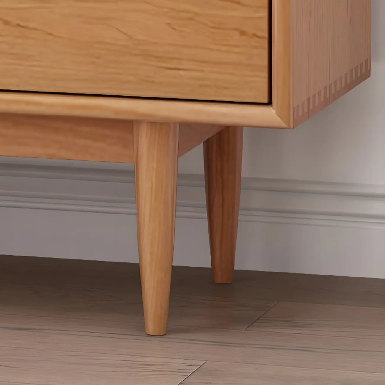 Modern Horizonal Nut-brown Wood Storage Buffet Sideboard Image - 11 | homeyfad