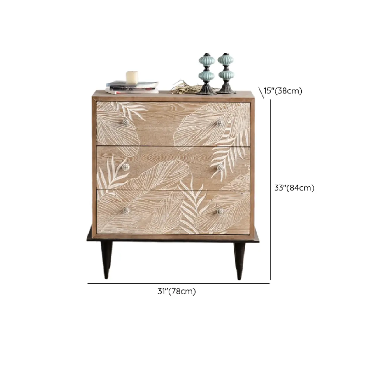 Rustic Natural Wooden Storage Buffet Accent Cabinet Image - 19 | homeyfad