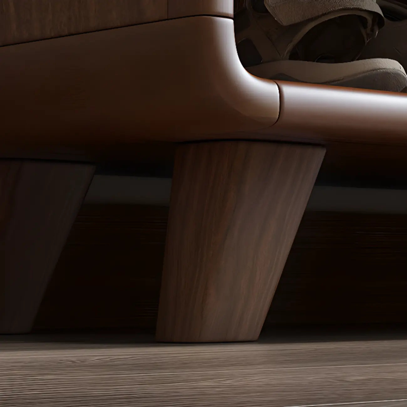 Traditional Walnut Entryway Shoe Storage Cabinet Image - 27 | homeyfad