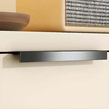 Entryway Off-White Wooden Shoe Storage Cabinet Image - 12