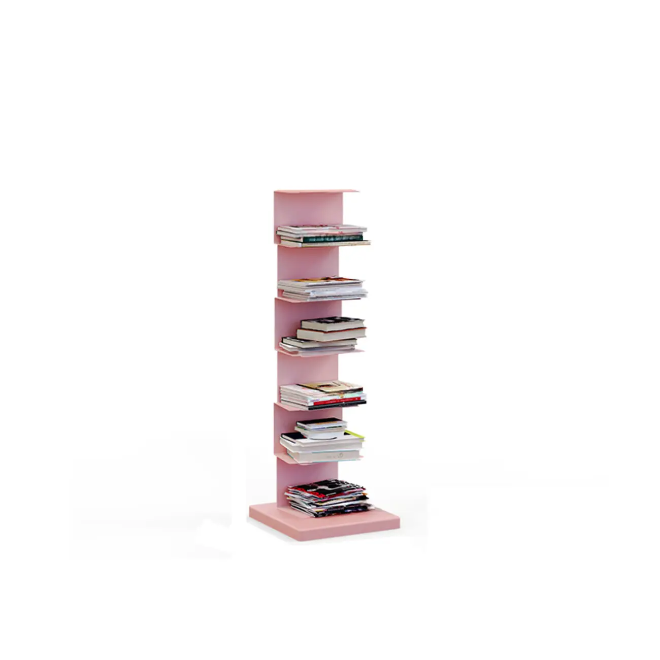 Simple Vertical Metal Rectangular Etagere Bookcase Image - 32 | homeyfad