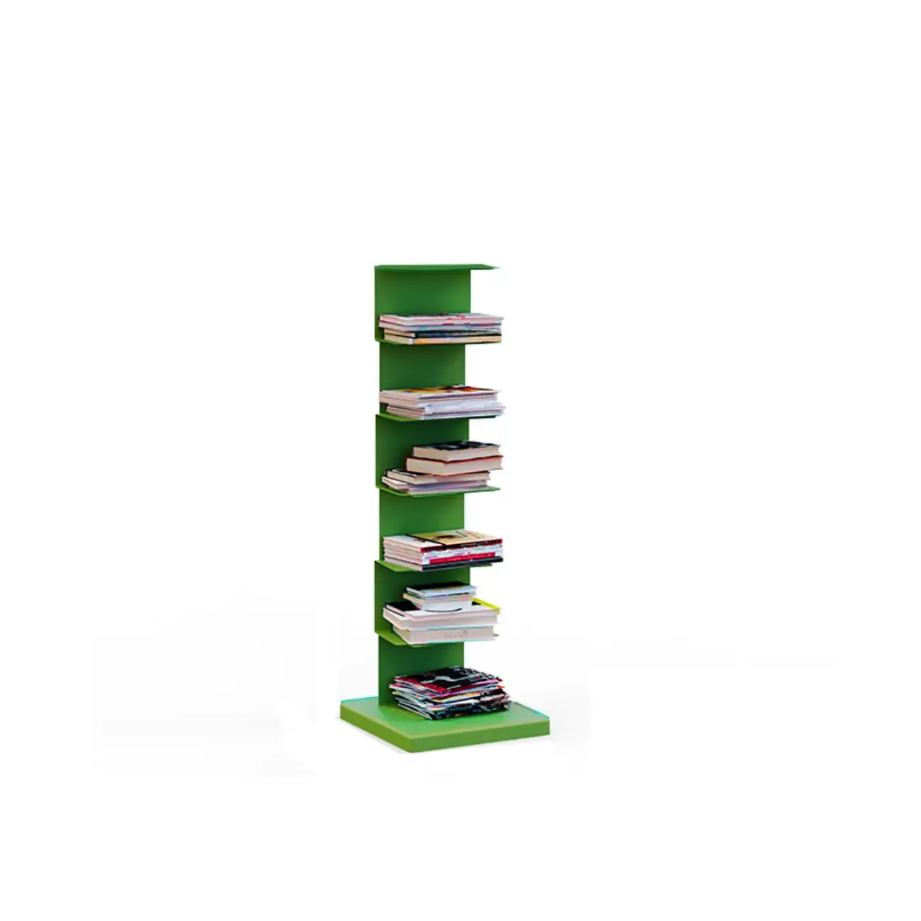Simple Vertical Metal Rectangular Etagere Bookcase Image - 34