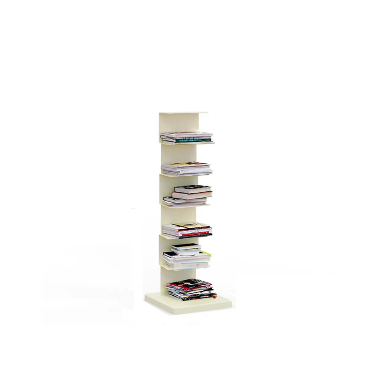 Simple Vertical Metal Rectangular Etagere Bookcase Image - 35 | homeyfad