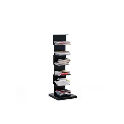 Simple Vertical Metal Rectangular Etagere Bookcase Image - 37