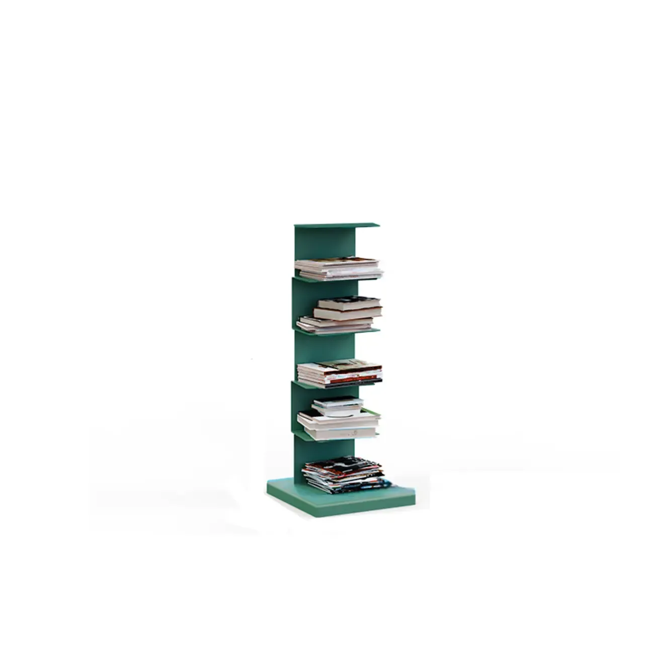 Simple Vertical Metal Rectangular Etagere Bookcase Image - 39