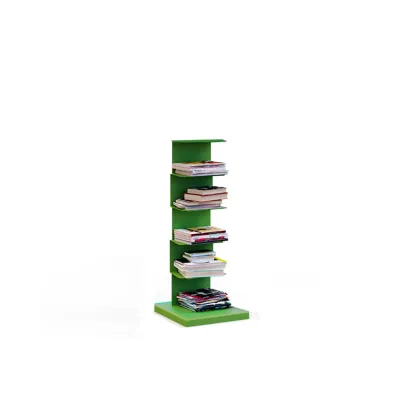 Simple Vertical Metal Rectangular Etagere Bookcase Image - 40