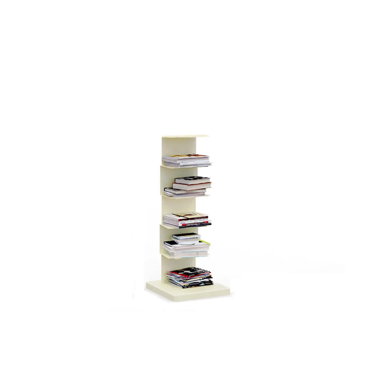 Simple Vertical Metal Rectangular Etagere Bookcase Image - 41 | homeyfad