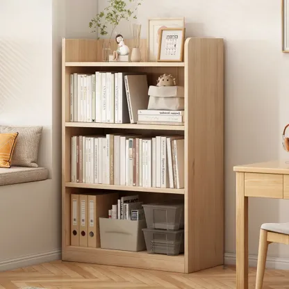 Natural Pine Vertical 6-Tier Barrister Closed Back Bookcase Image - 5